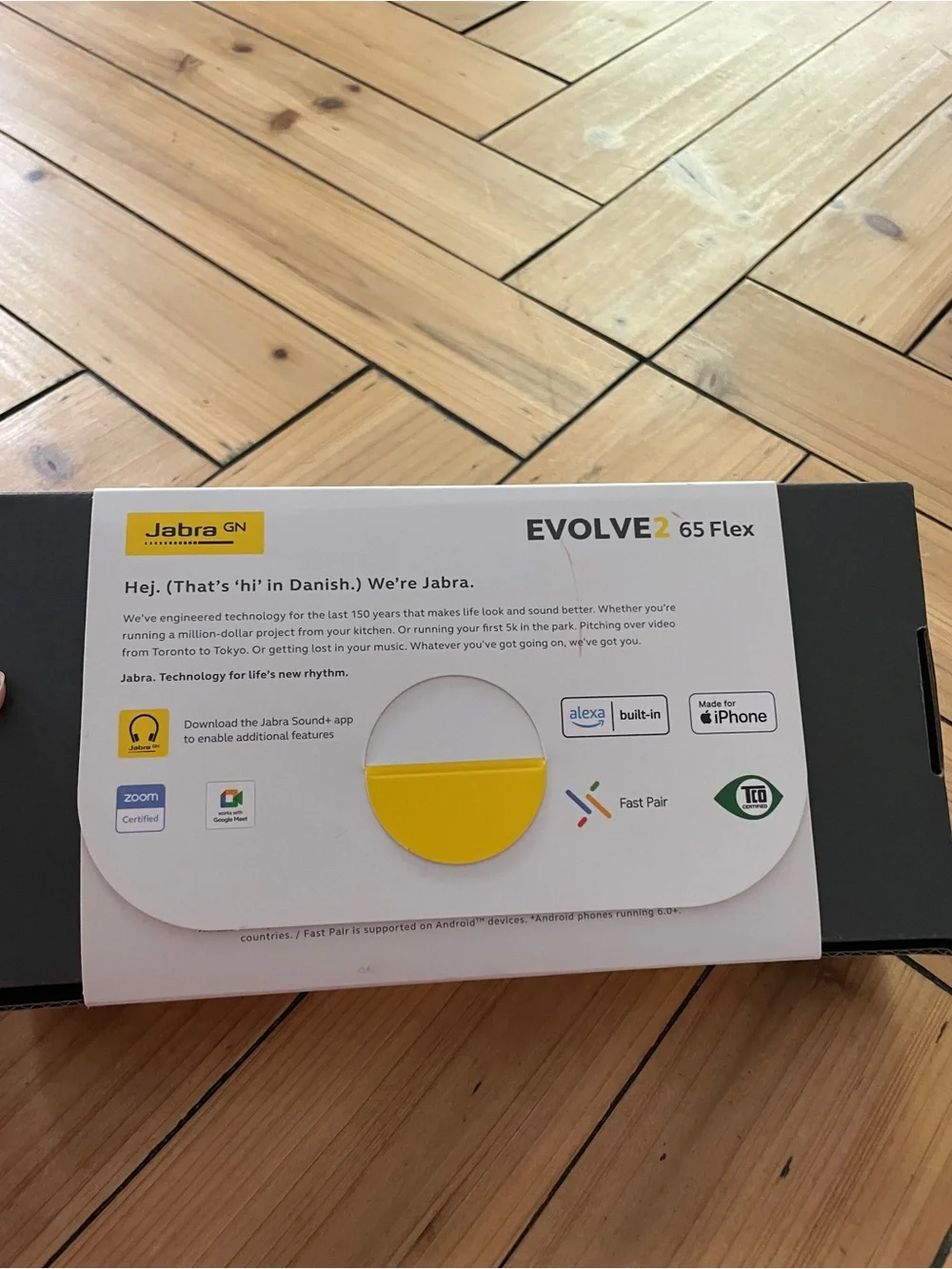 New Jabra Evolve2 65 Flex Wireless Stereo Headset Bluetooth Noise Cancelling .